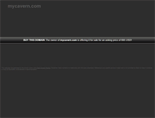 Tablet Screenshot of mycavern.com